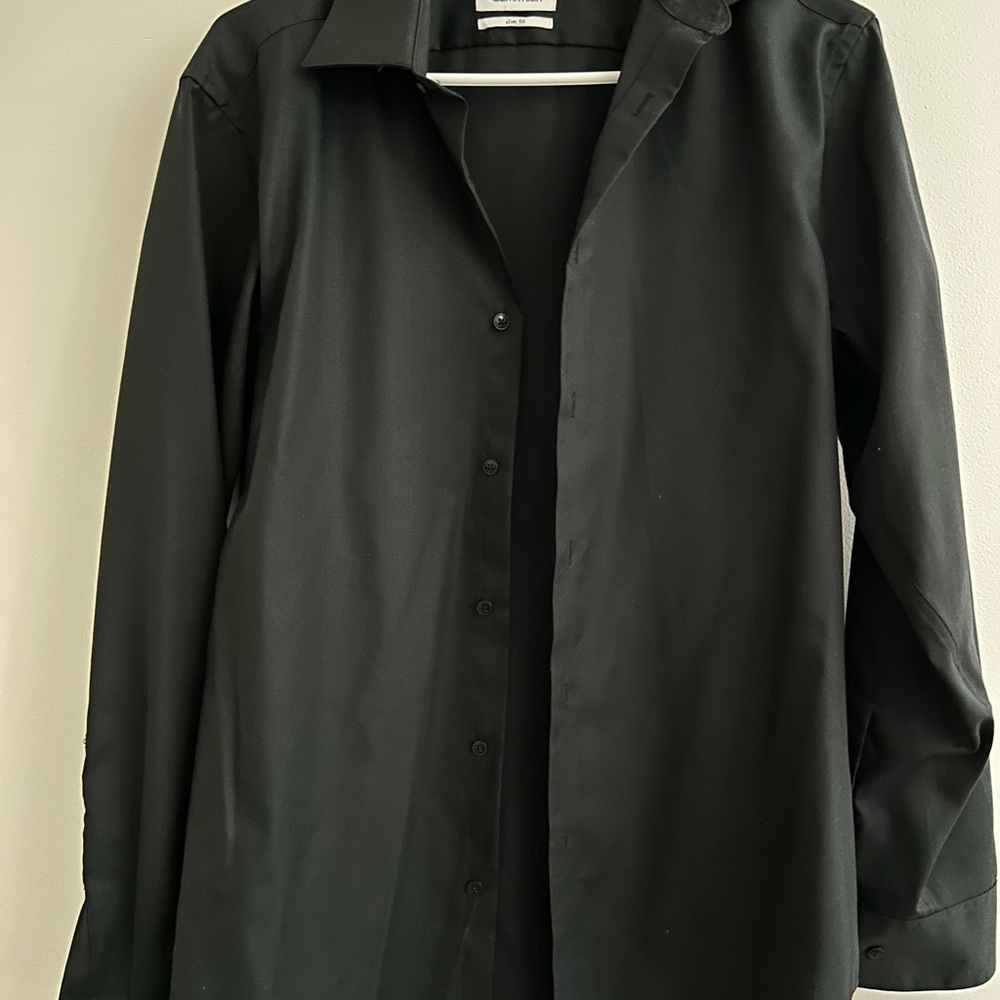 Men's Black Dress Shirt - Calvin Klein